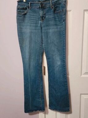 Old Navy Medium Blue Flare Jeans for Women